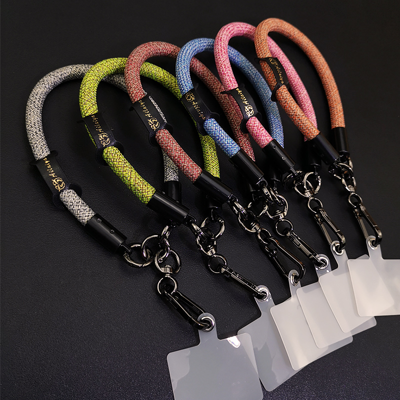 Mobile Phone Lanyard Short Thick Wrist Lanyard Outdoor Mountaineering Lanyard Metal Head Reinforced Strong Camera Ph